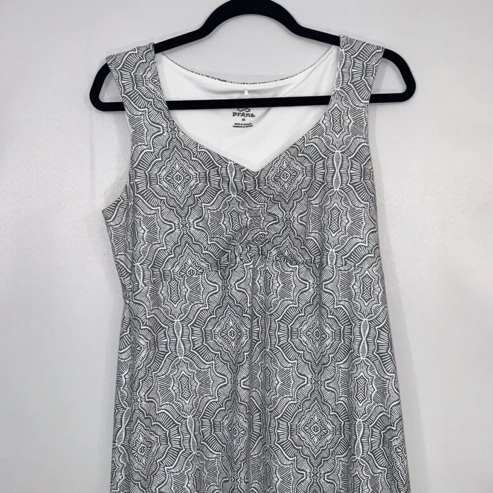 Prana Womens Viana Knit Dress Gray V Neck Size Medium - Picture 2 of 7